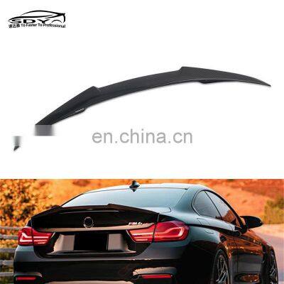 F82 M4 M4 Style Carbon Fiber Rear Spoiler Truck spoiler Wings car styling For BMW F82 M4