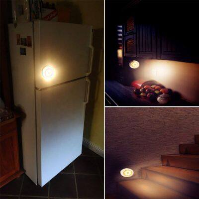 6LED BeadSensor Night Light PIR Infrared Motion LED Bulbs Auto On and Off Closet Battery Power For Home Wall Lamp Cabinet Stairs photo-6