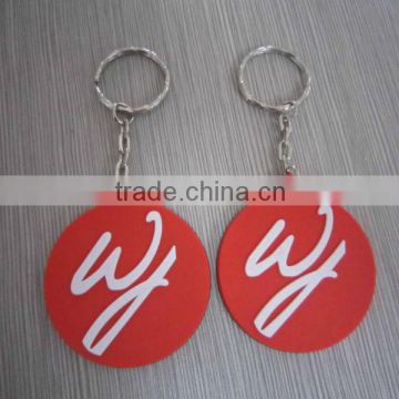 embossed brand logo Soft PVC 3D keychain, custom silicone key chain