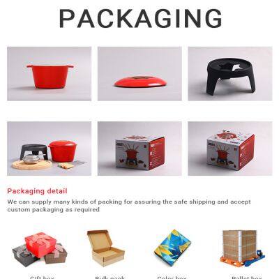 Traditional Fondue Set Enameled Cast Iron Fondue for Traditional Swiss 12 Pcs Fondue Pot for Meat, Chocolate & Cheese photo-5