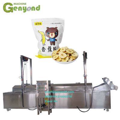 Complete Banana Chips Slicer Making Production Frying Machines Line