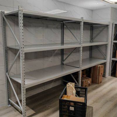 Galvanized Medium Duty Shelving Units for Warehouse Storage Systems