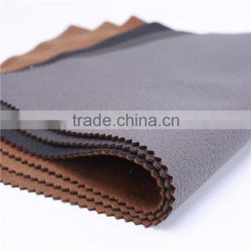 2016 Fashion China Supplier Faux Leather Brown Upholstery Fabric photo-4