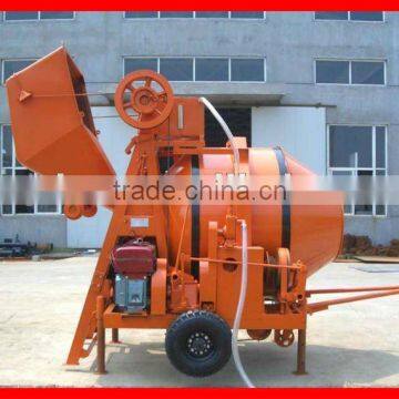 4 Wheels Diesel Concrete Mixer with Hydraulic System