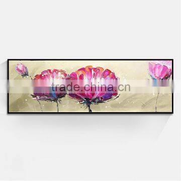 JC Promotional Sale Home Decoration Bedroom Living Room Flower Group Canvas Oil Painting Single Piece FLO-16B