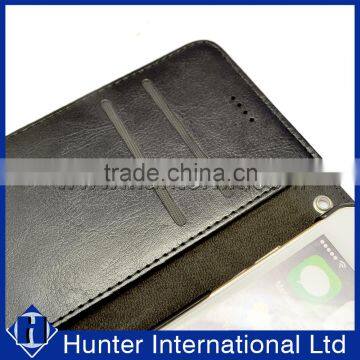 Plain PU Leather Book Phone Case For IP6