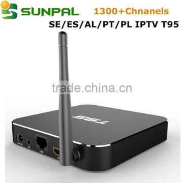 Iptv Account Europe Turkish Iptv Box T95 One Year Iptv Subscription IUDTV 1300+ Channels Swedish IPTV photo-2
