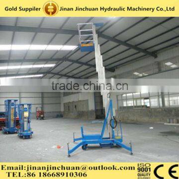 6 Meters Hydraulic Telescopic Adjustable Single Mast Aluminum One Man Lift photo-1