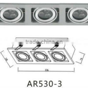 LED aluminium square downlight 9w led downlight