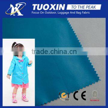 waterproof child raincoat fabric soft smooth tough material