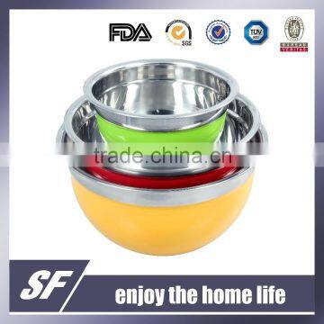 Stainless Steel Powder Coating Mixing Bowl/Salad Bowl