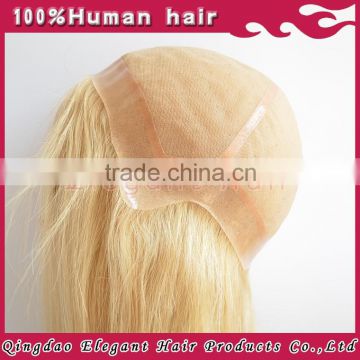 2015 Qingdao new products high quality russian human hair full lace wigs blondes