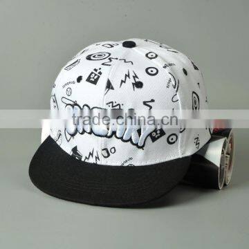 2016 Latest Letter SNEAKY Embroidery Flat Brim Snapback Boys Girls Sport Cap