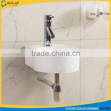 Small Round Wall Hung Ceramic Basin