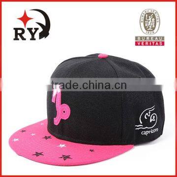 customize embroidery Constellation snapback hat wholesale