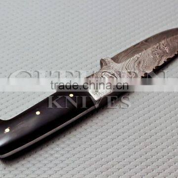 CITIZEN KNIVES, BEAUTIFUL CUSTOM HAND MADE DAMASCUS STEEL HUNTING KNIF photo-4