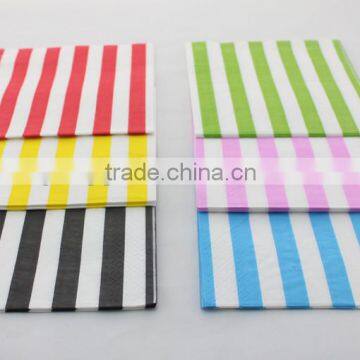 Stripe Paper Party Napkins for wedding