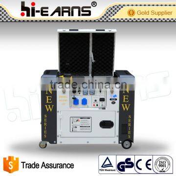 6.5KW top open silent canopy 12 volt dc generator