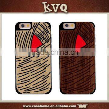 Natural Wood Wooden Hard Case Cover Protect Pattern For Apply Iphone 5s 6