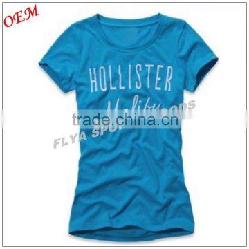 fitness apparel china aupplier custom casual women tshirt cotton woman plus size tee shirt