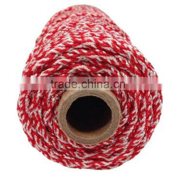 1.6mm Braided Polyester Twine Red / White on 300 foot tube