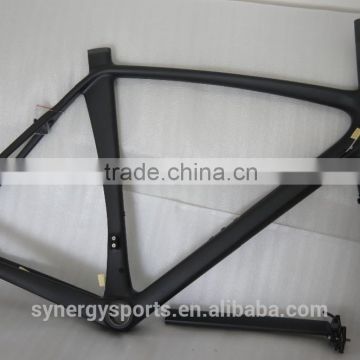 2016 high quality supply with fork, seat post and headset disc brake road frame 700c full carbon SFR115-D