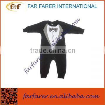 cartoon long sleeve baby boy knitted romper