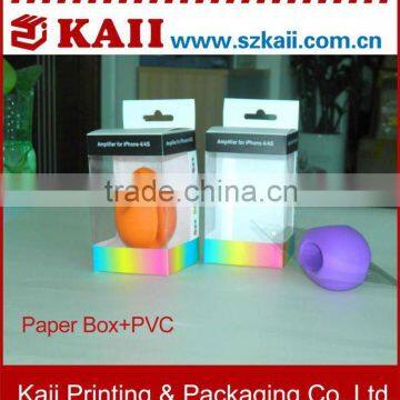 colorful corrugated paper box packaging with printing machine