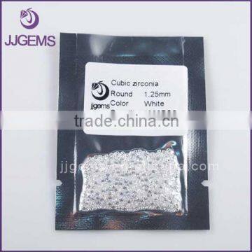 Loose Synthetic Round Brilliant Cut White Cubic Zirconia