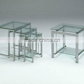 Modern Nesting Table/ Glass Nesting Table