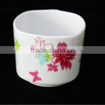 One handle melamine plastic tea cups