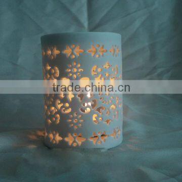 Decorative tea light porcelain antique oil lamp candle holder
