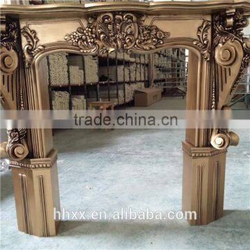 China manufacturer decorative PU fireplace frame