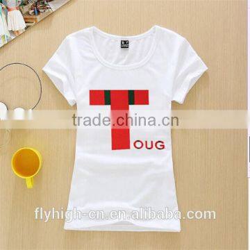 Factory Cheap Plain White T-shirts Girls t Shirts photo-3