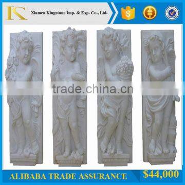 Hot Sale White Marble Angel Statues KSFS011