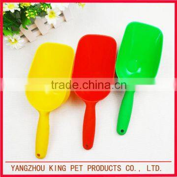 Eco friendly color plastic pet shovel dog food measuring scoop