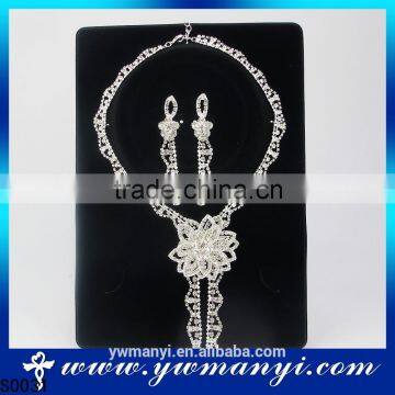 New Wholesale Best Price Online Women Crystal Bridal Jewelry Set S0031