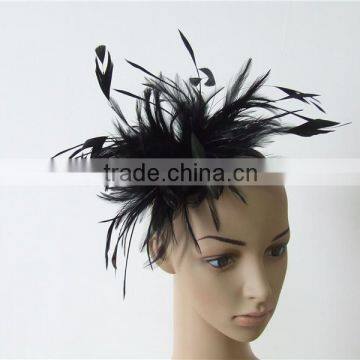 Black feather fascinator,fascinator wholesale