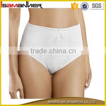 S-4XL European Size Mature Women Bunched High Waist Underwear photo-3