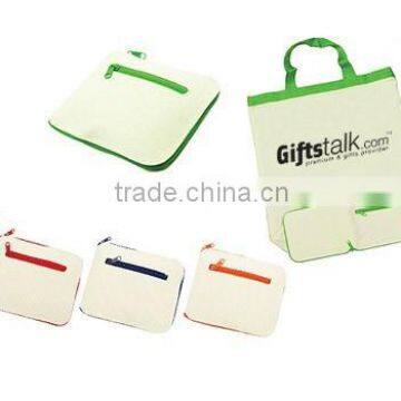 Custom Reusable Folding Shopping Bags/ Cotton Shopping Bags