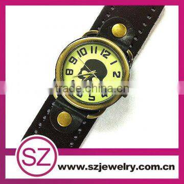 SWH0630-13 china factory paypal cheap genuine leather hand bracelet watch wholesale 2014