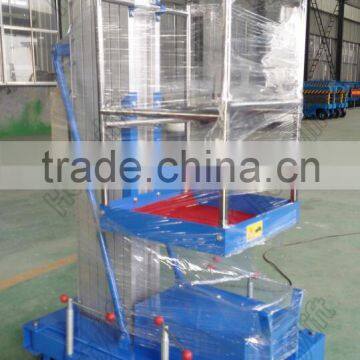 Single mast aluminum alloy lift work platforms / portable lift table