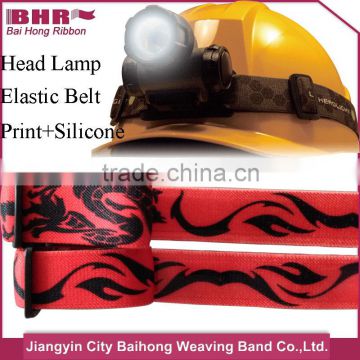 Silicone Anti-Skid Polyester Elastic Anti-skidding Head Lamp Belt