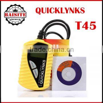 Original Leagend QUICKLYNKS Multi-language CAN OBDII VAG Scanner T45 VAG Code Reader Handy Auto Diagnostic Tool