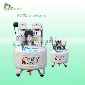 For two dental unit portable dental unit with air compressor