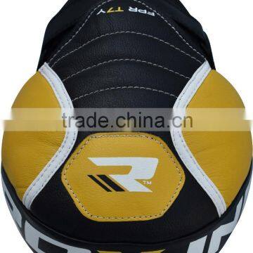 RDX Leather Focus Pads Hook and Jab Boxing Kick Curved MMA Bag Mitts Training FL photo-3