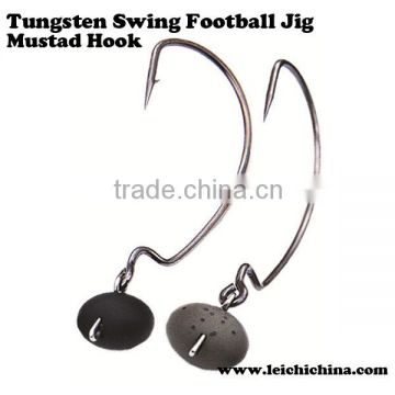 High quality fishing tungsten swing football jig