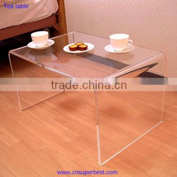 acrylic material bend coffee table