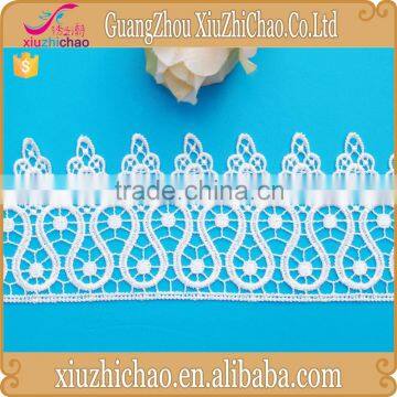 GF6385 factory direct selling new arrival thick african french ivory decorative chemical lace