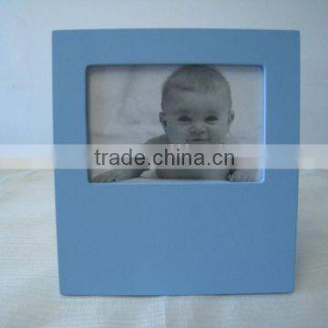 Safe Ink Keepsake Baby Girl Wood Mirror Photo Frame for Birthday Souvenirs photo-3